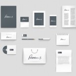 Layout with corporate identity collateral