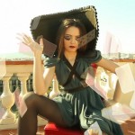 Woman with "Revivify" fashion