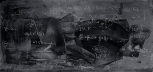 Half-erased blackboard
