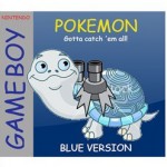 Pokemon game box with clip art and Comic Sans font