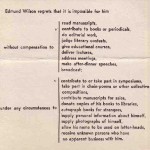 Wdmund Wilson decline letter
