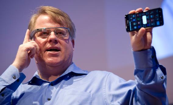 Robert Scoble wearing Google Glass