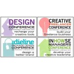 Four design conferences (illustration)