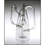 Blown glass representation of a triple-nested Klein bottle