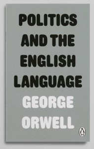 Cover of George Orwell's "Politics and the English Language"
