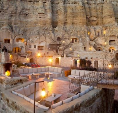 Cave hotel in Turkey