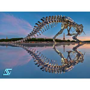 T-Rex sculpture