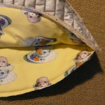 Curved seam showing inside