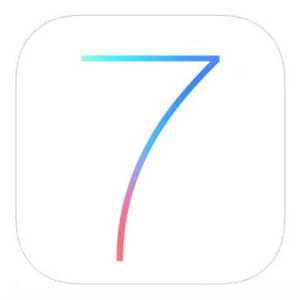 The number "7" in iOS7 style