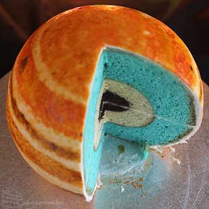 Jupiter cake showing core