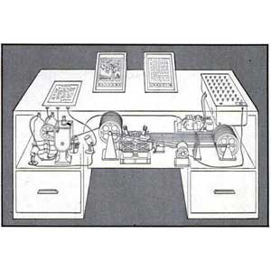 Memex machine as imagined by Life Magazine illustrator