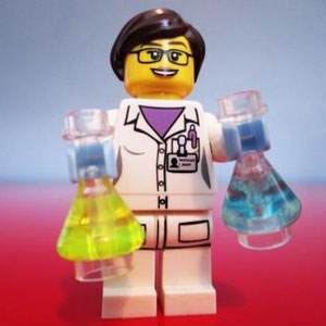 LEGO female scientist