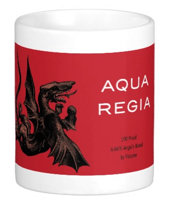Aqua Regia mug center view