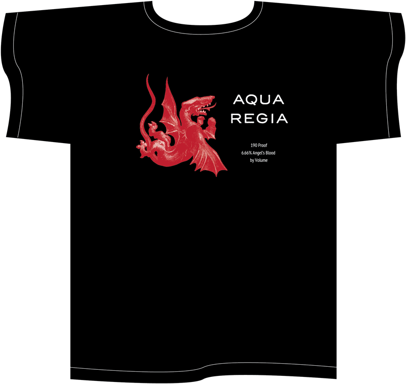 Aqua Regia black T-shirt