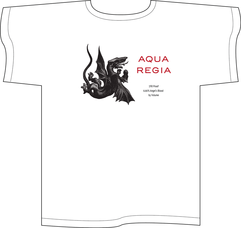 Aqua Regia white T-shirt