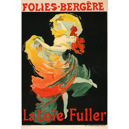 Poster for Loie Fuller at the Folies Bergere