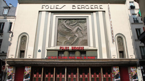 Facade of the Folies Bergere before renovation