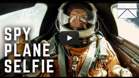 Selfie on the edge of space