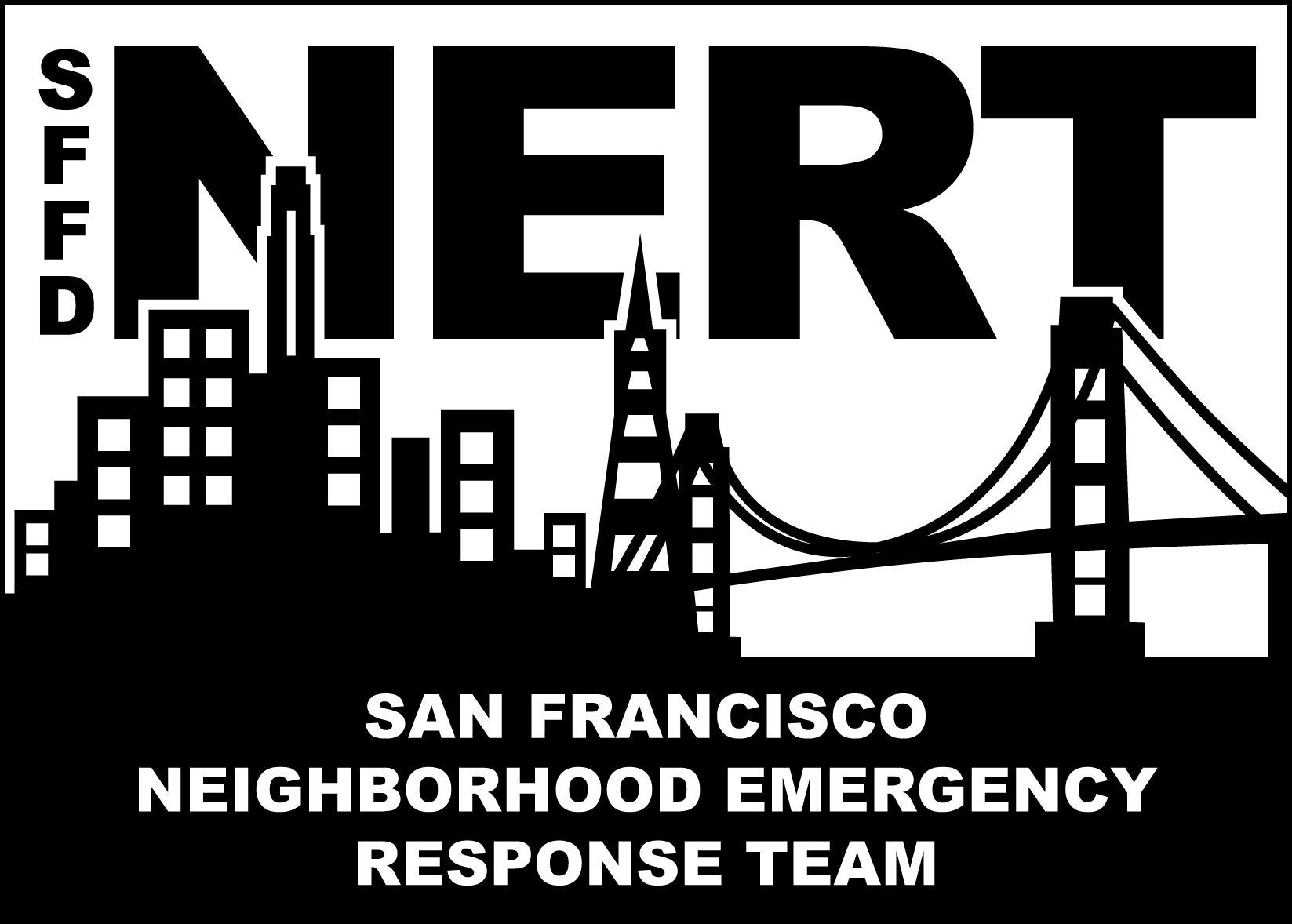 San Francisco Fire Department's NERT program logos - NICOLA GINZLER