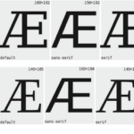 AE Æ glyphs