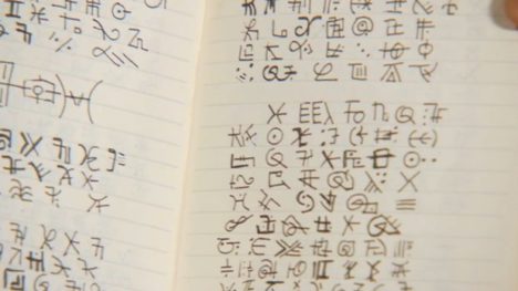 Notebook with hand drawn "Observer" text