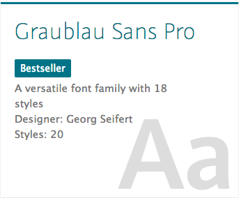 "Grablau Sans Pro" typeface