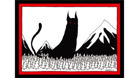 “Yule Cat” holiday card