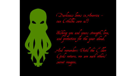 “Cthulhu Snowflake” holiday card