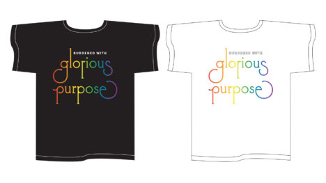“Burdened With Glorious Purpose” merchandise artwork