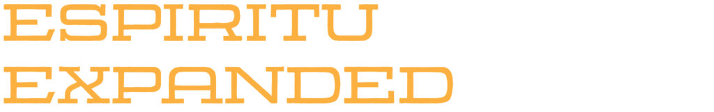 Type sample of Adobe Font Espiritu Expanded in yellow-orange  