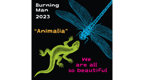 Design submissions for Burning Man 2023 stickers